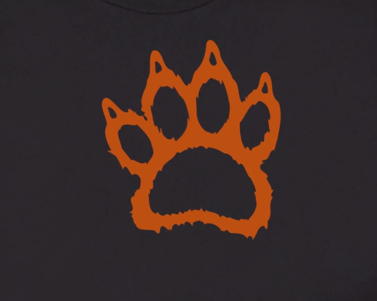 Wolf Paw Print Cartoon Style Furry Paw Drawing for Shirts
