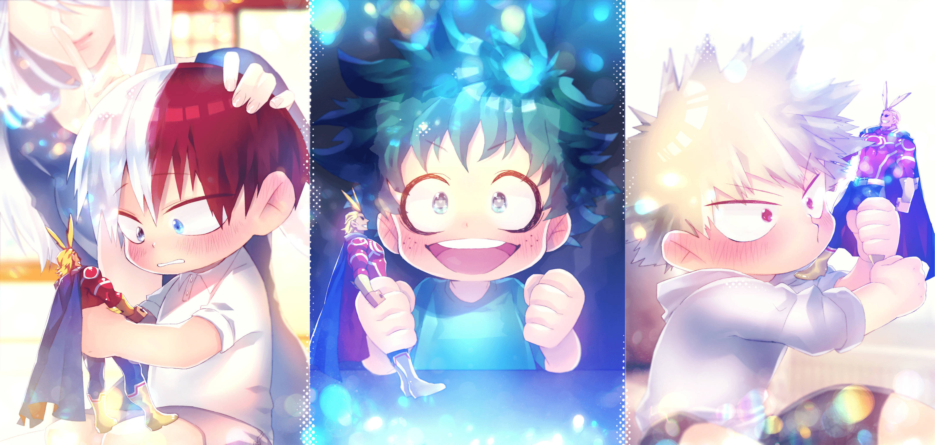 Download Baby Todoroki Midoriya Bakugou Wallpaper
