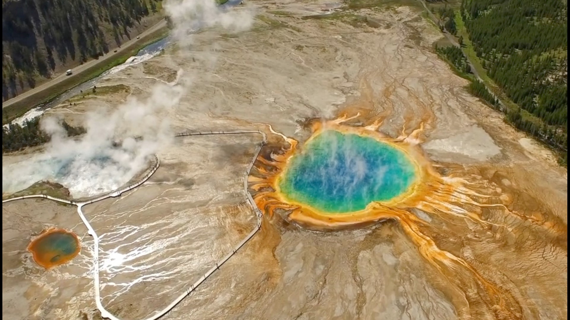 Foot found floating in Yellowstone Abyss Pool hot spring