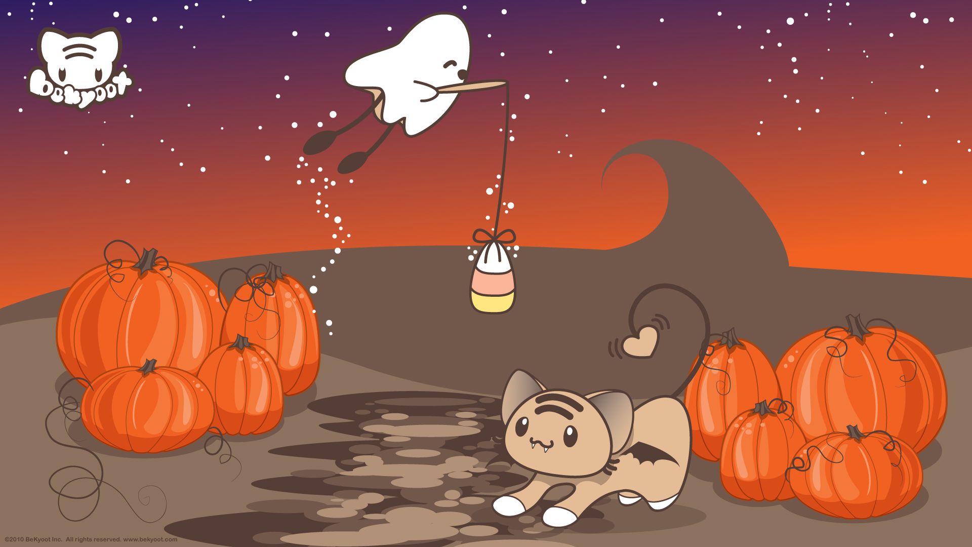 Halloween Kawaii Desktop Wallpapers - Wallpaper Cave