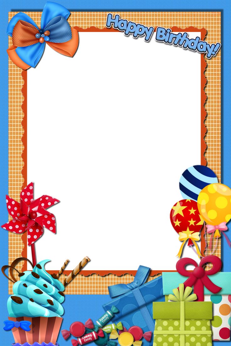 Happy Birthday frame PNG. Happy birthday frame, Birthday frames, Doodle frames