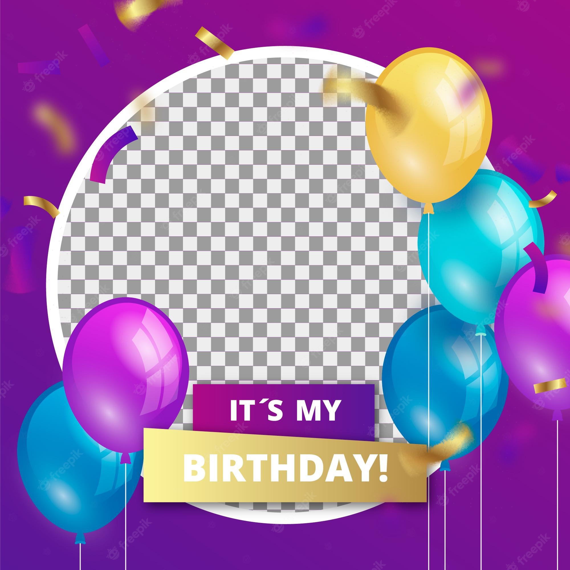 Happy birthday frame Image