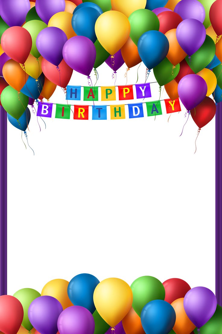 Happy Birthday Transparent PNG Frame ​High Quality Image And Transparent. Happy Birthday Frame, Happy Birthday Hd, Birthday Photo Frame