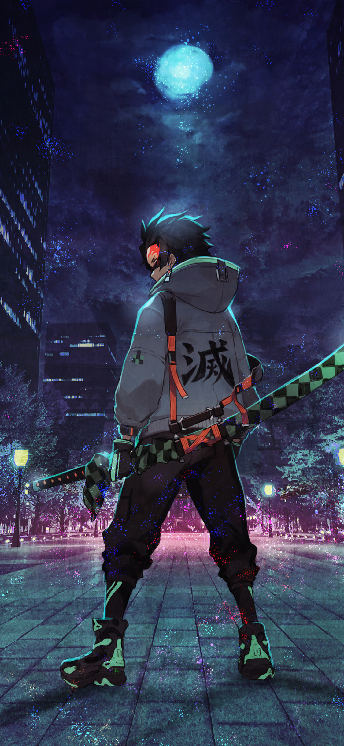 Download urban ninja, anime, art 1125x2436 wallpaper, iphone x, 1125x2436 HD image, background, 24906