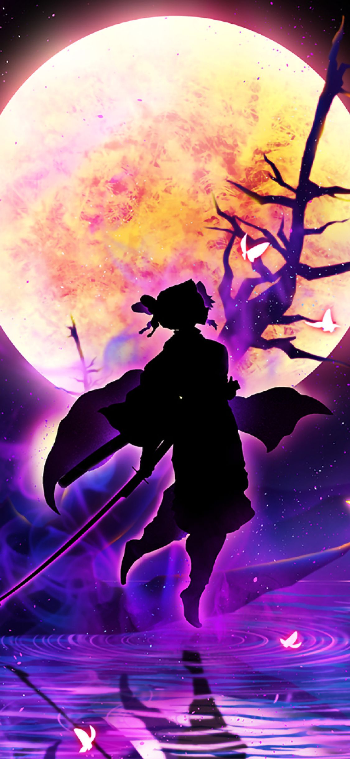 Shinobu Kochou Kimetsu no Yaiba iPhone XS, iPhone 10, iPhone X Wallpaper, HD Anime 4K Wallpaper, Image, Photo and Background