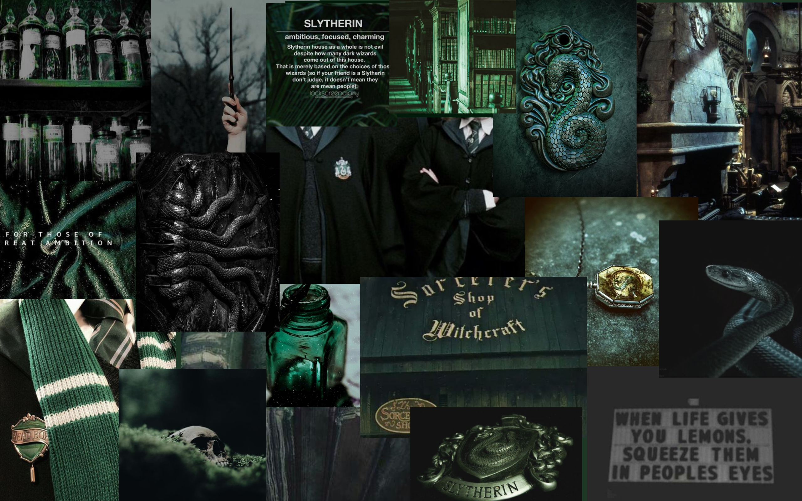 Slytherin Desktop wallpaper
