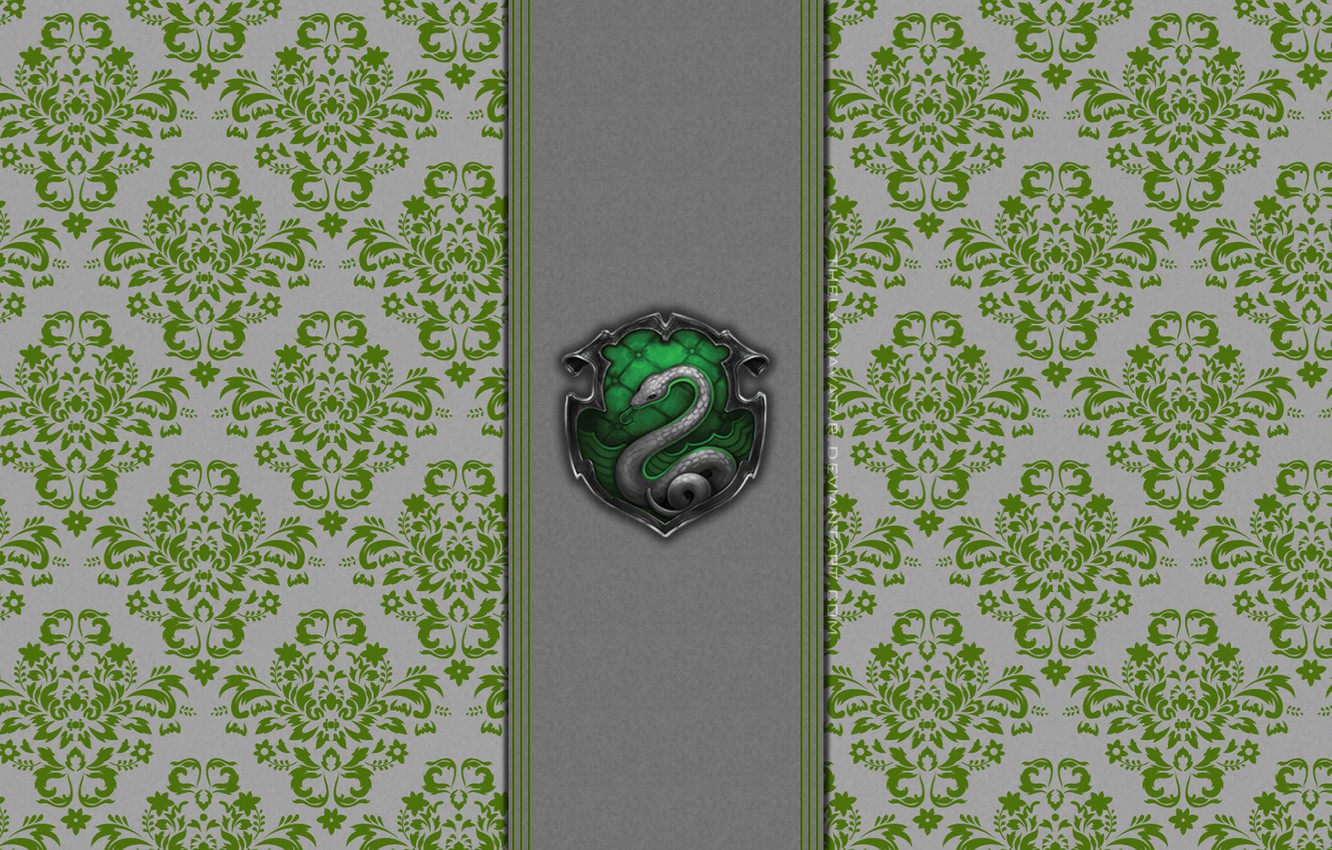 Wallpaper patterns, Harry Potter, snake, Hogwarts, Harry Potter, Hogwarts, wallpaper, Slytherin, Slytherin, by theladyavatar image for desktop, section минимализм