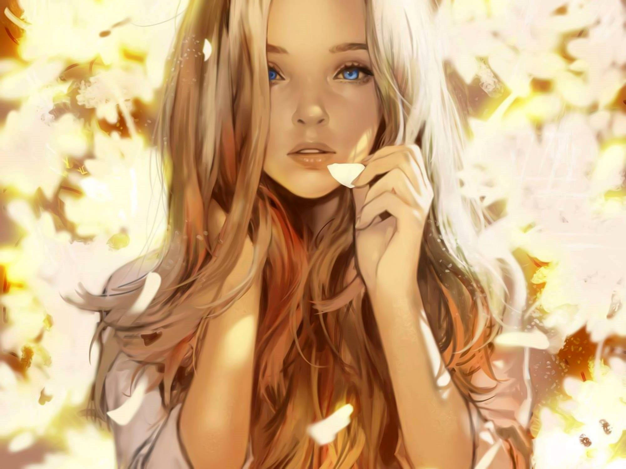 Download Cute Fall Anime Girl Wallpaper