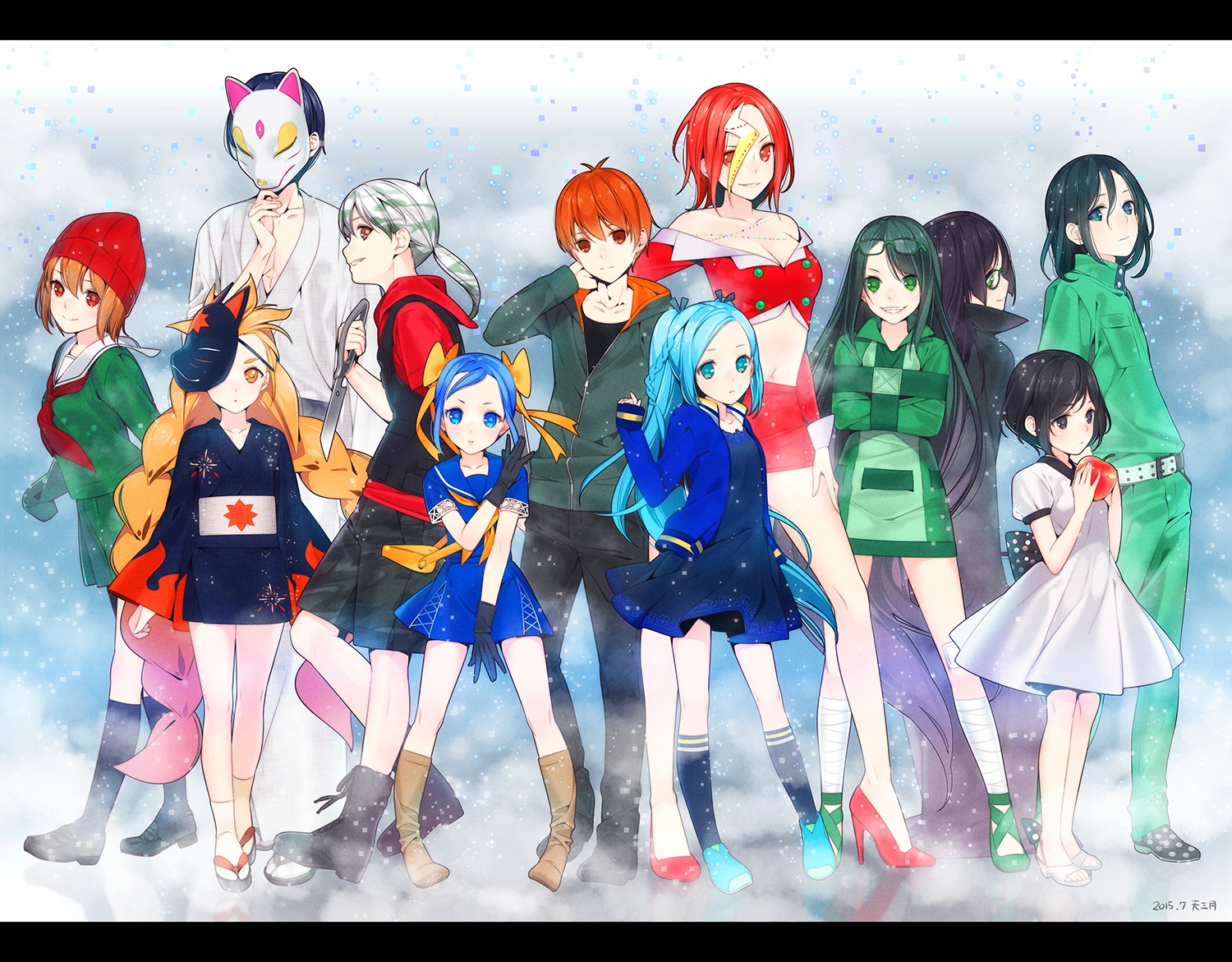 aikawa jun ama mitsuki group kunagisa tomo loli male niounomiya izumu niounomiya rizumu omokage magokoro tagme (character) zaregoto series zerozaki hitoshiki zerozaki maiori. konachan.com.com Anime Wallpaper