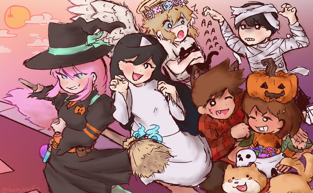 kouhsuu's tweet another omori background but it's halloween themed here you go (a little late tho lol)