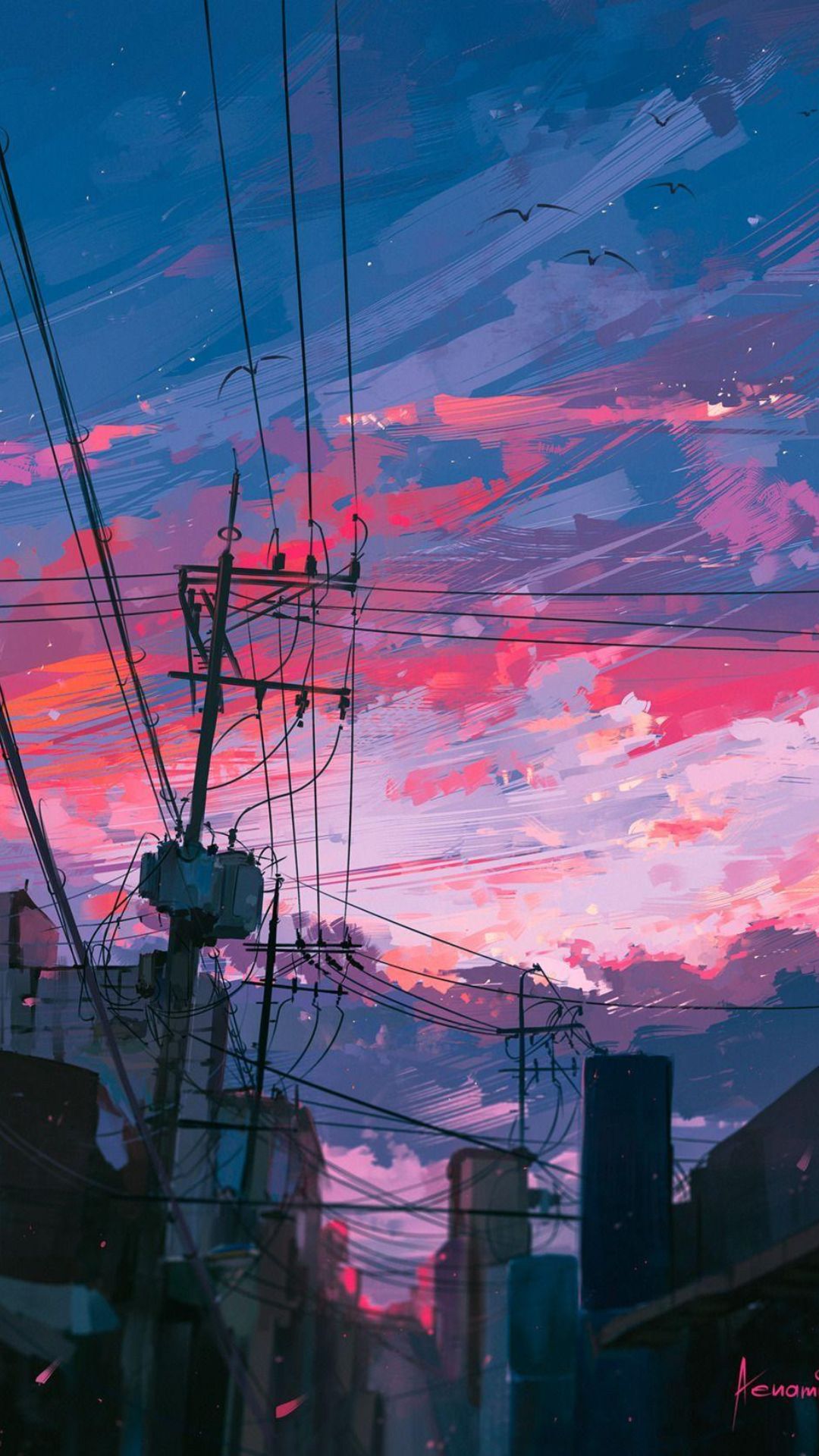 Anime City iPhone Wallpapers - Wallpaper Cave