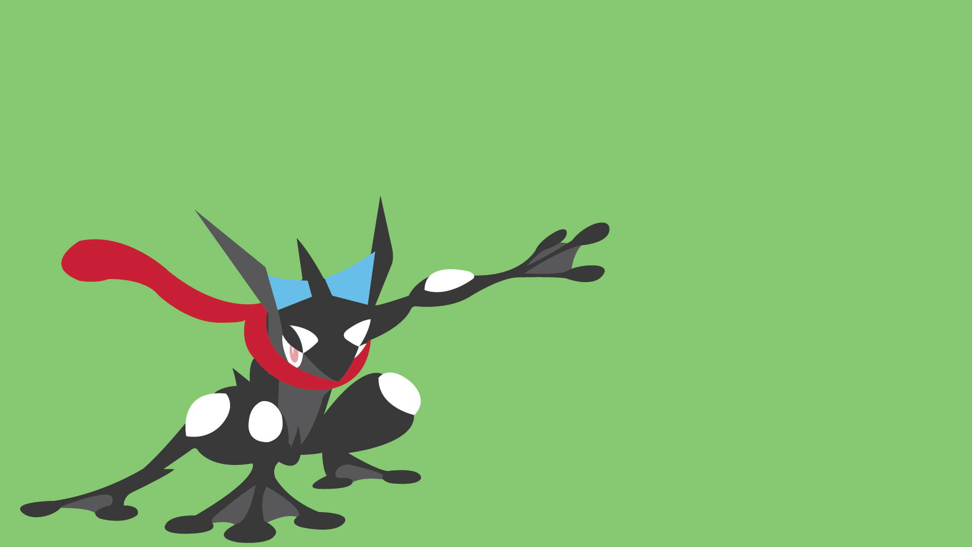 Download Greninja In Green Wallpaper