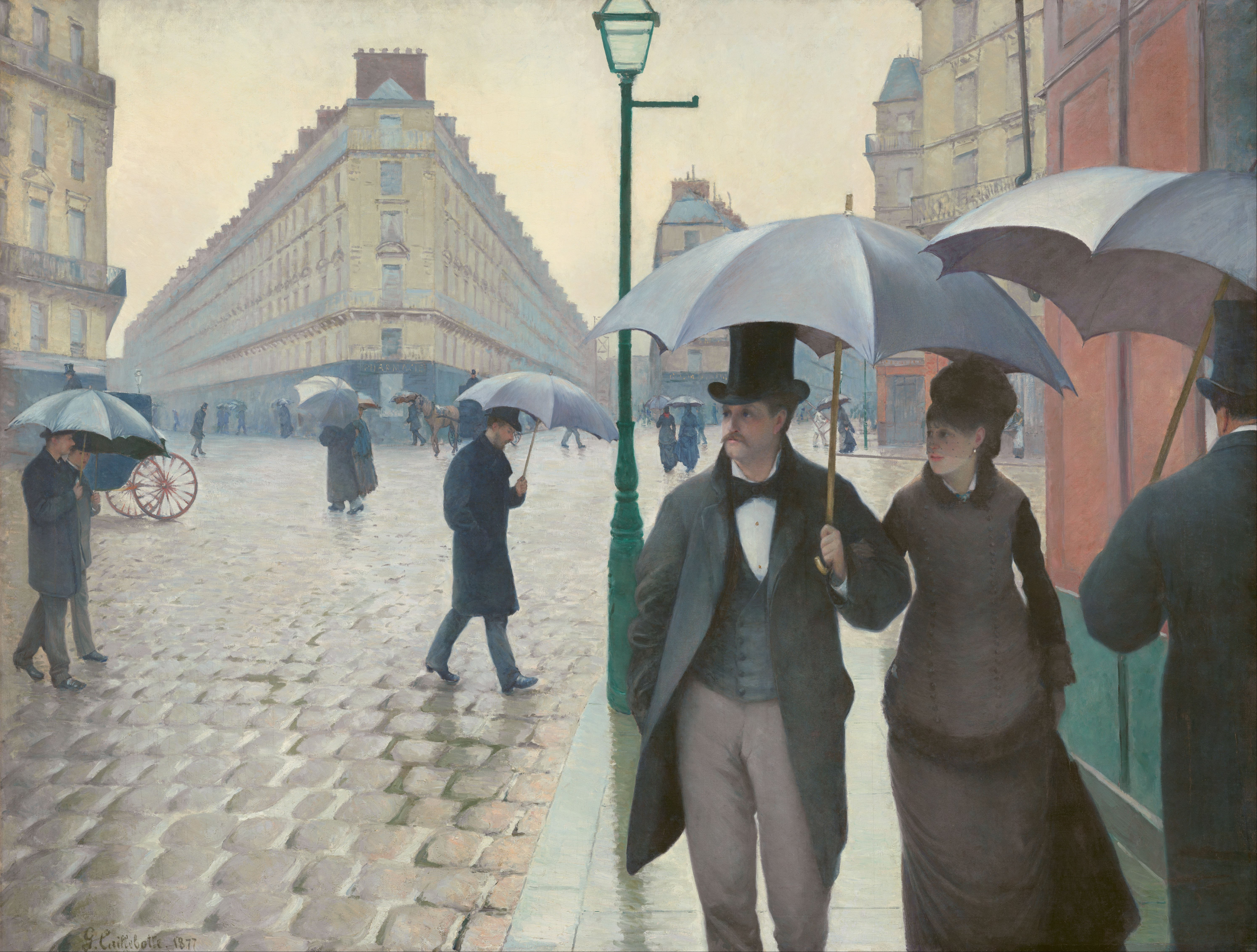 Gustave Caillebotte Street; Rainy Day Art