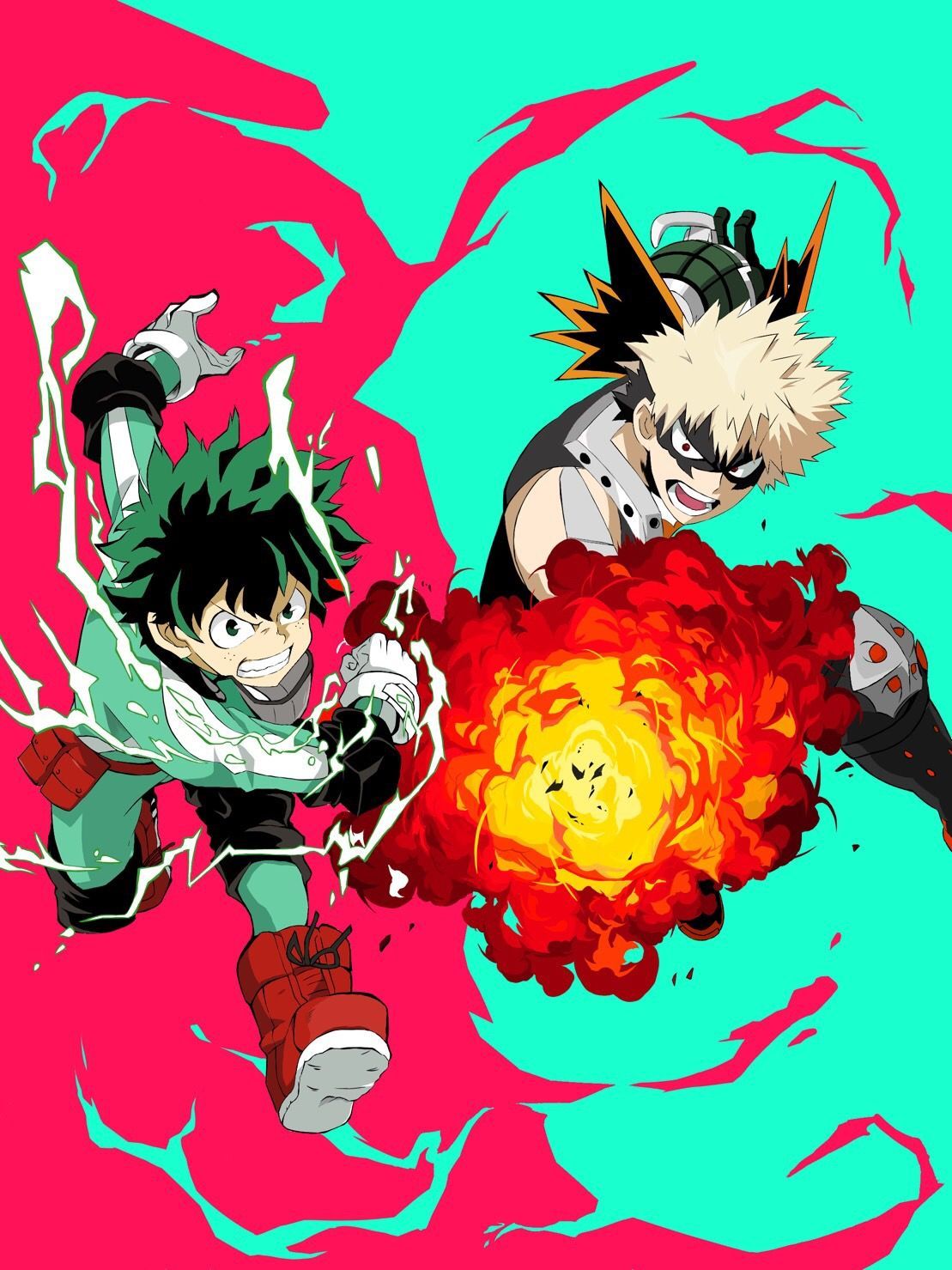 Izuku Midoriya Katsuki Bakugou Shoto Todoroki HD My Hero Academia Wallpapers   HD Wallpapers  ID 99231