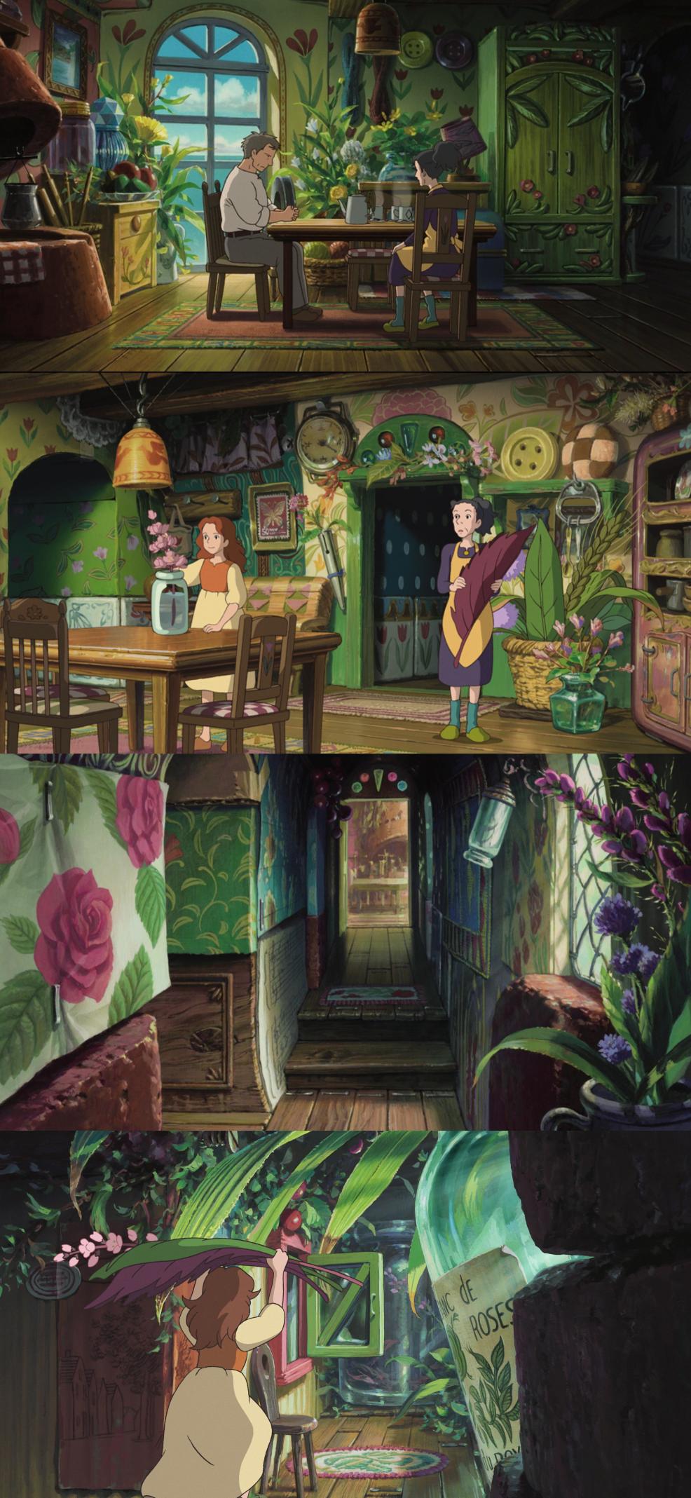 Arrietty Home Interiors. Studio ghibli art, Secret world of arrietty, Anime scenery