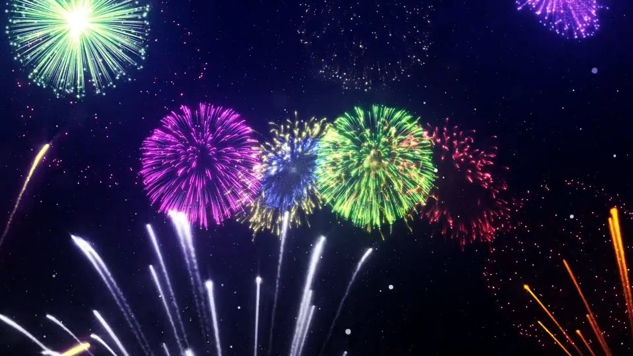 Happy New Year's Countdown 2023 with Voice Countdown Intro and Fireworks