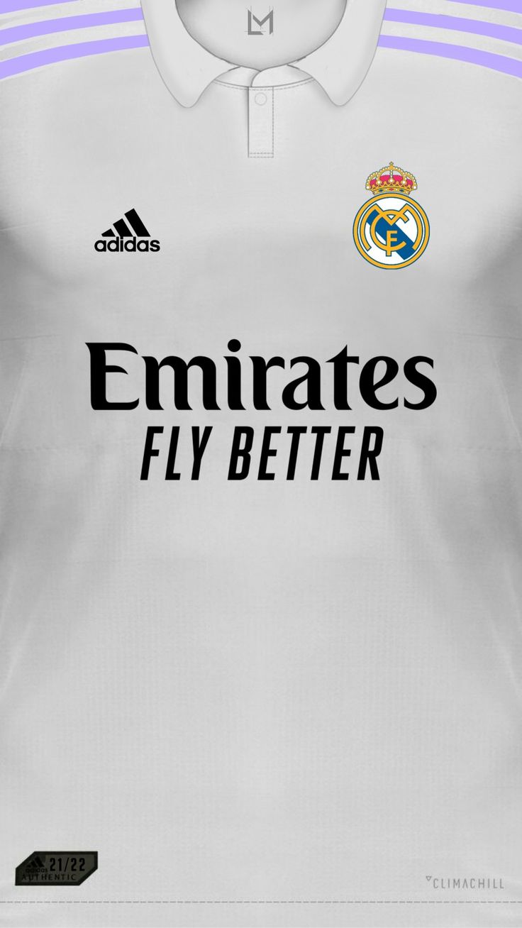 Real Madrid 22 23 Wallpaper Em 2022. Camisa De Futebol, Camisas De Futebol, Real Madrid Futebol Clube