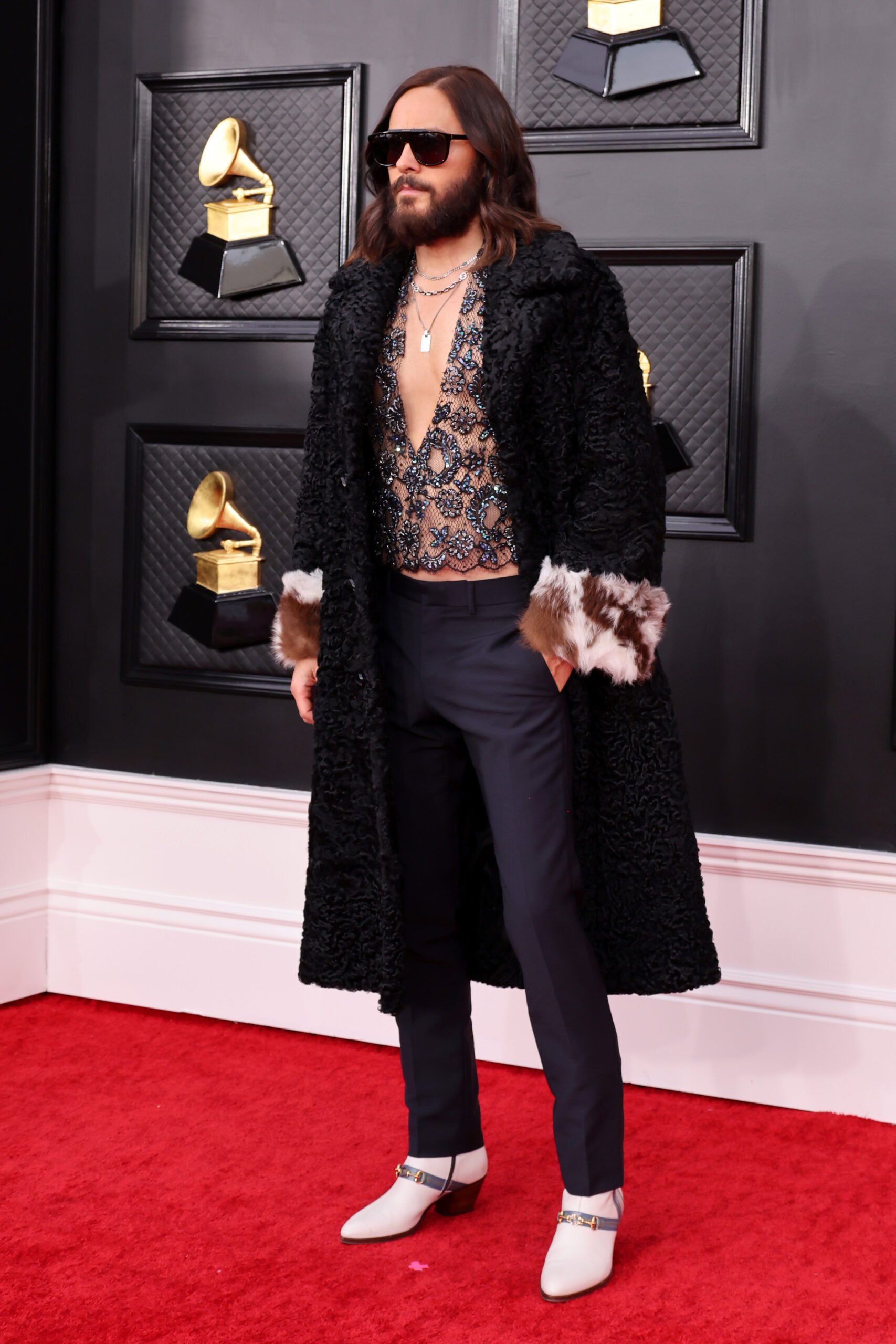 Jared Leto Brings A Morbius Inspired Look To The 2022 Grammys