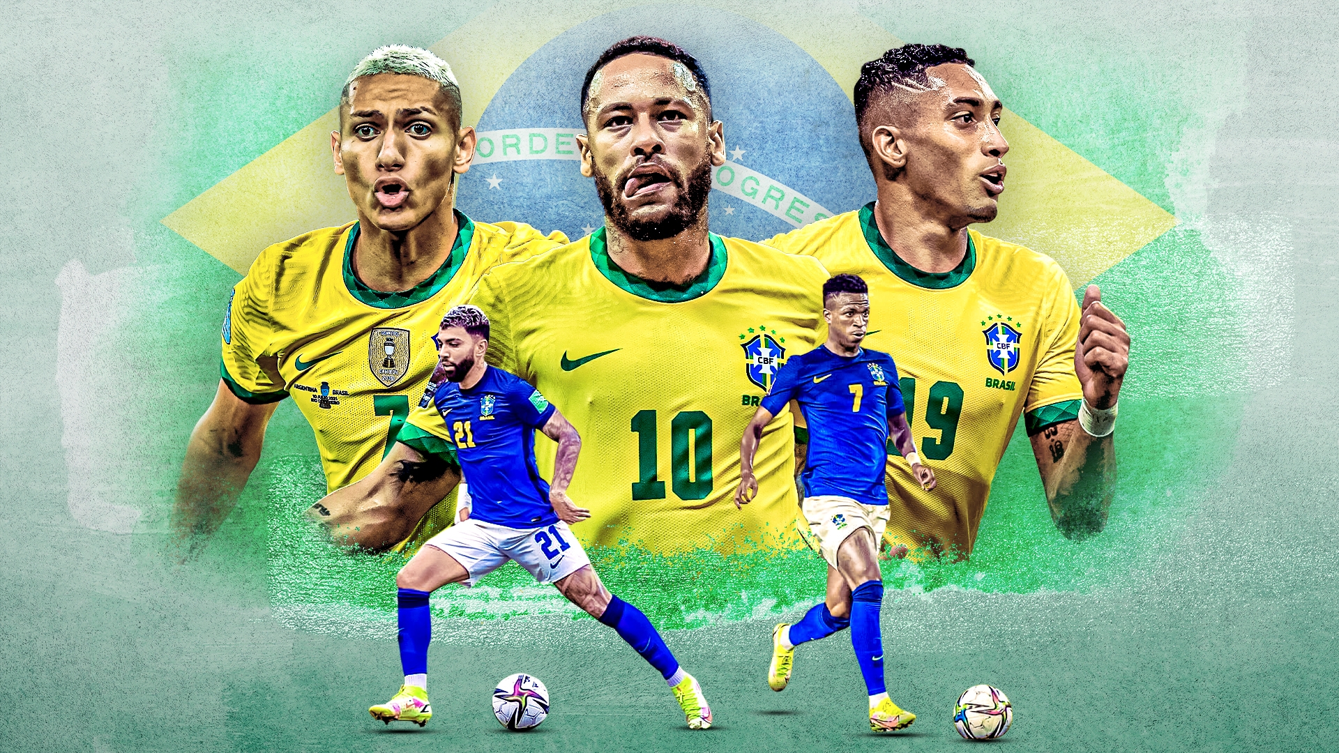 Neymar, Richarlison, Raphinha and the Brazil forwards battling for World Cup berths. Goal.com UK
