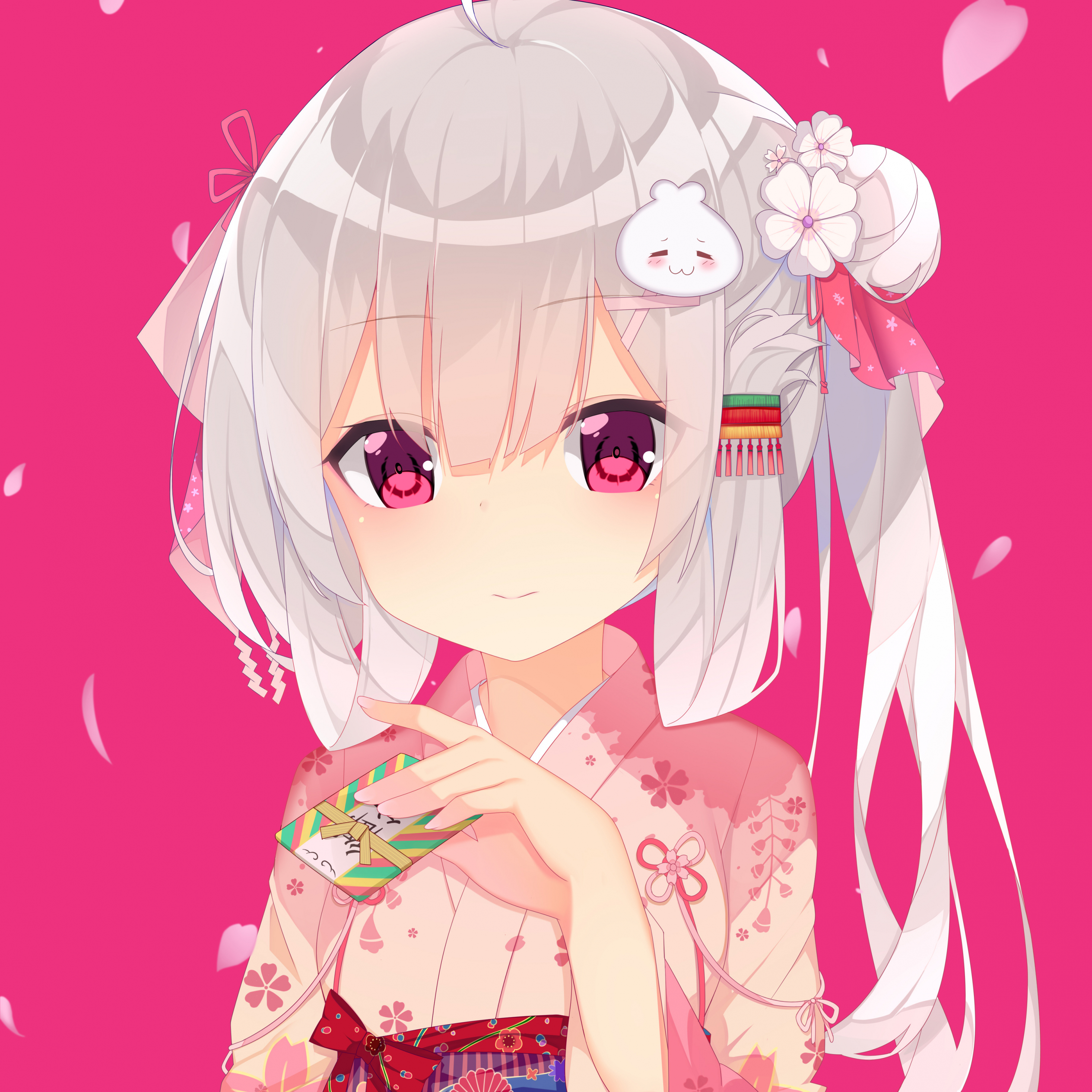 Download wallpaper 2932x2932 traditional dress, original, anime girl, ipad pro retina, 2932x2932 HD background, 4375