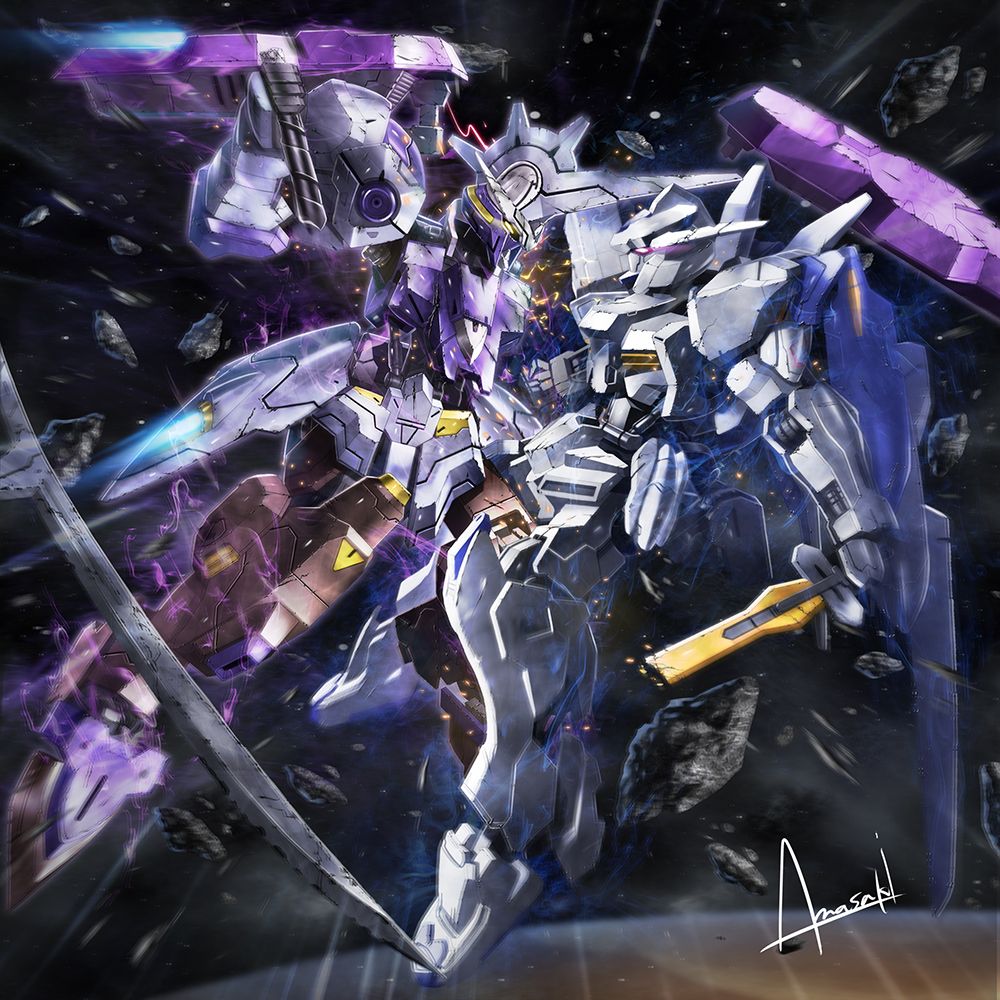 Gundam Kimaris Vidar & Gundam Bael. Gundam, Gundam art, Gundam iron blooded orphans