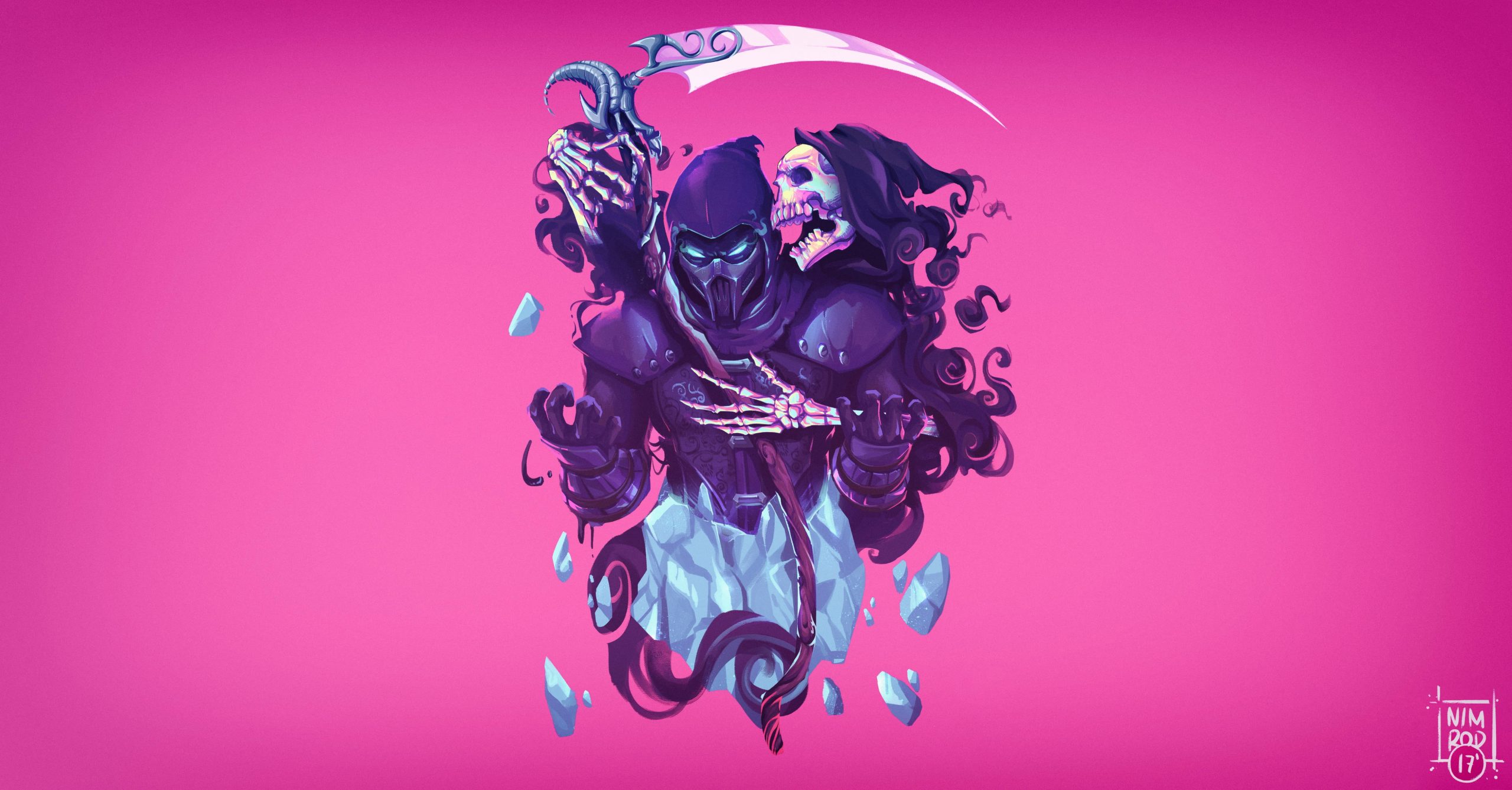 Wallpaper Grim Reaper Illustration, Artwork, Video Game • Wallpaper For You
