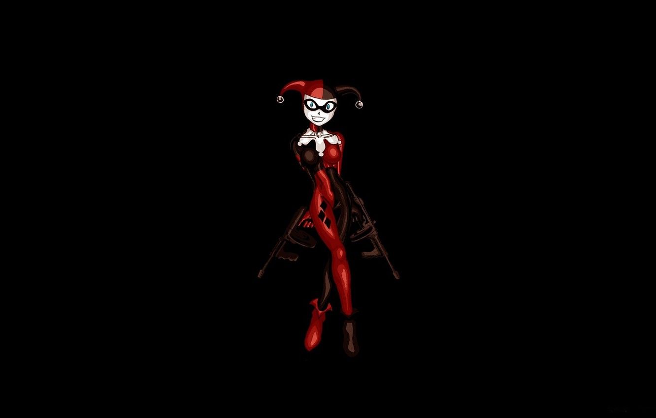 Red and Black Harley Quinn Wallpaper