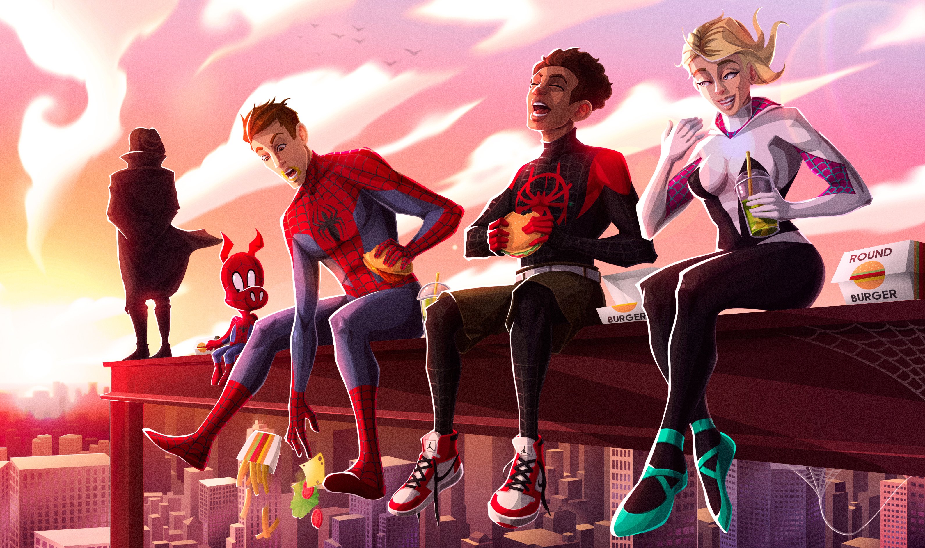 Miles Morales, Spider Man, Spider Gwen Gallery HD Wallpaper