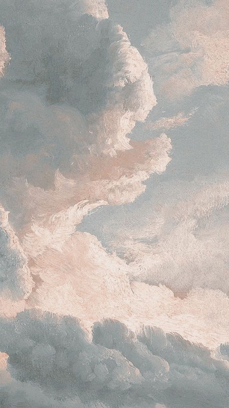 Clouds ☁️. Aesthetic painting, Painting wallpaper, Academia aesthetic wallpaper