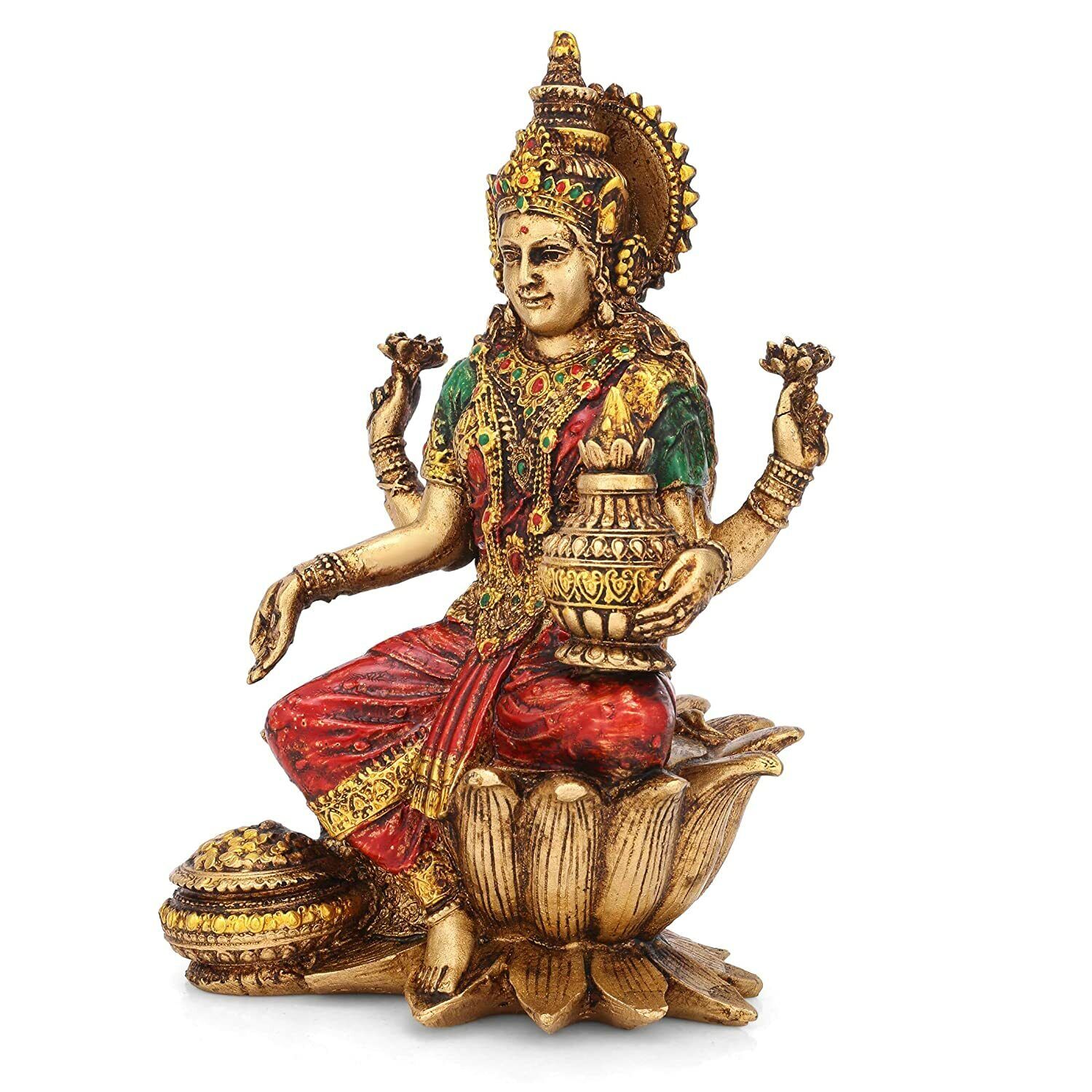 Lakshmi Devi Idol Statue for Home Puja Goddess Laxmi Figurine Showpiece 7