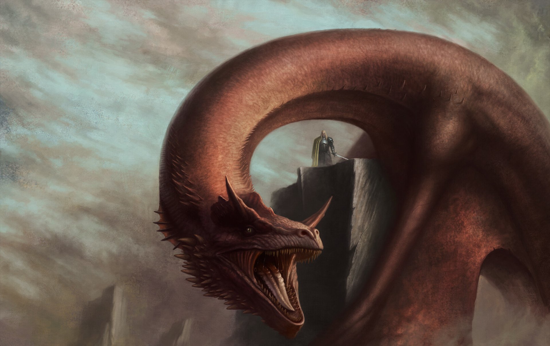 Daemon Targaryen & Caraxes by Rui Gonçalves