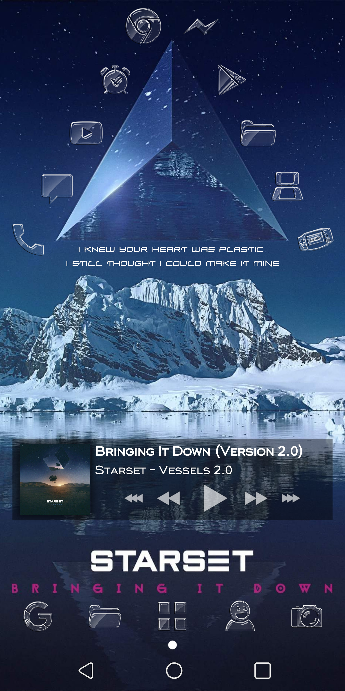 Themed my home screen to Bringing It Down 2.0