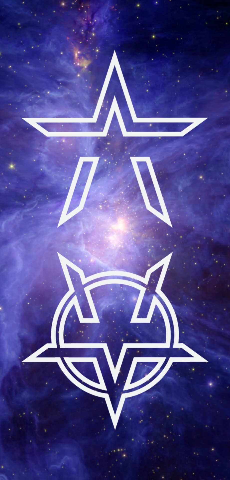 just another lockscreen blog  lockscreens for the band starsets logo  by