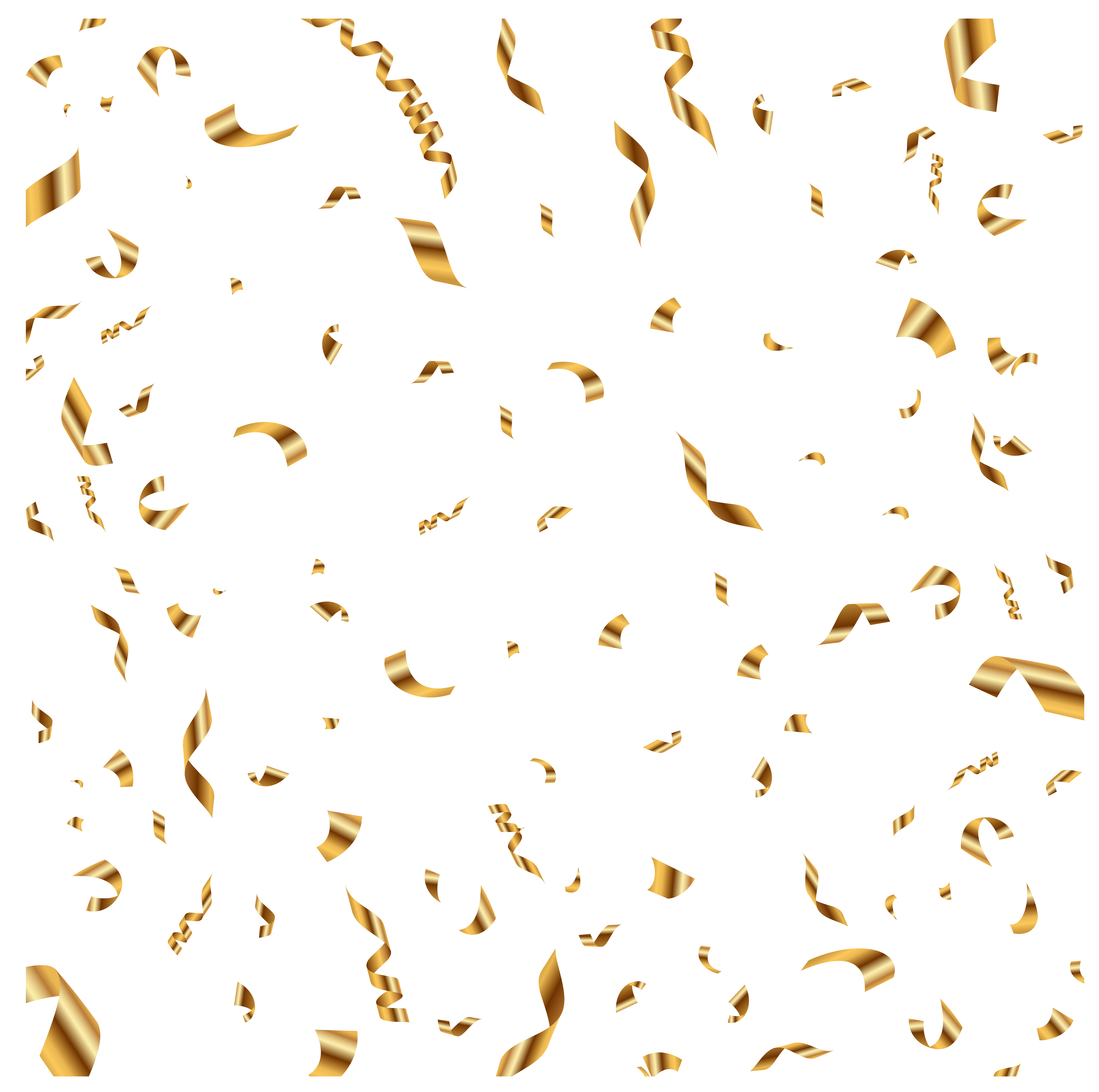 Gold Confetti Transparent Clip Art Image​-Quality Free Image and Transparent PNG Clipart