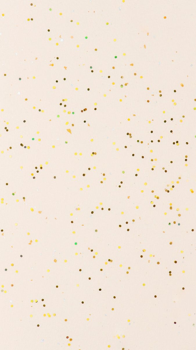 Gold glitter beige phone wallpaper. free image / Tana. Confetti background wallpaper, Confetti background, Beige background