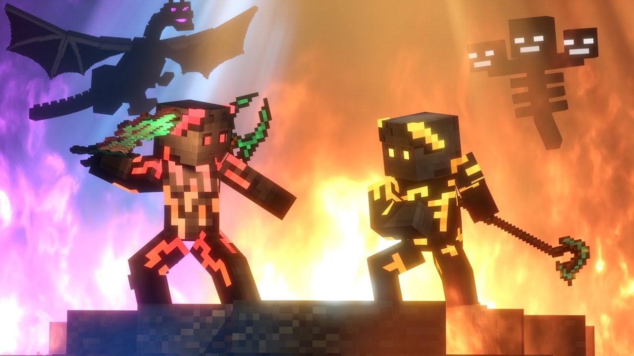 Songs of War: Deathsinger VS Tidesinger (S E5)(Minecraft animation)