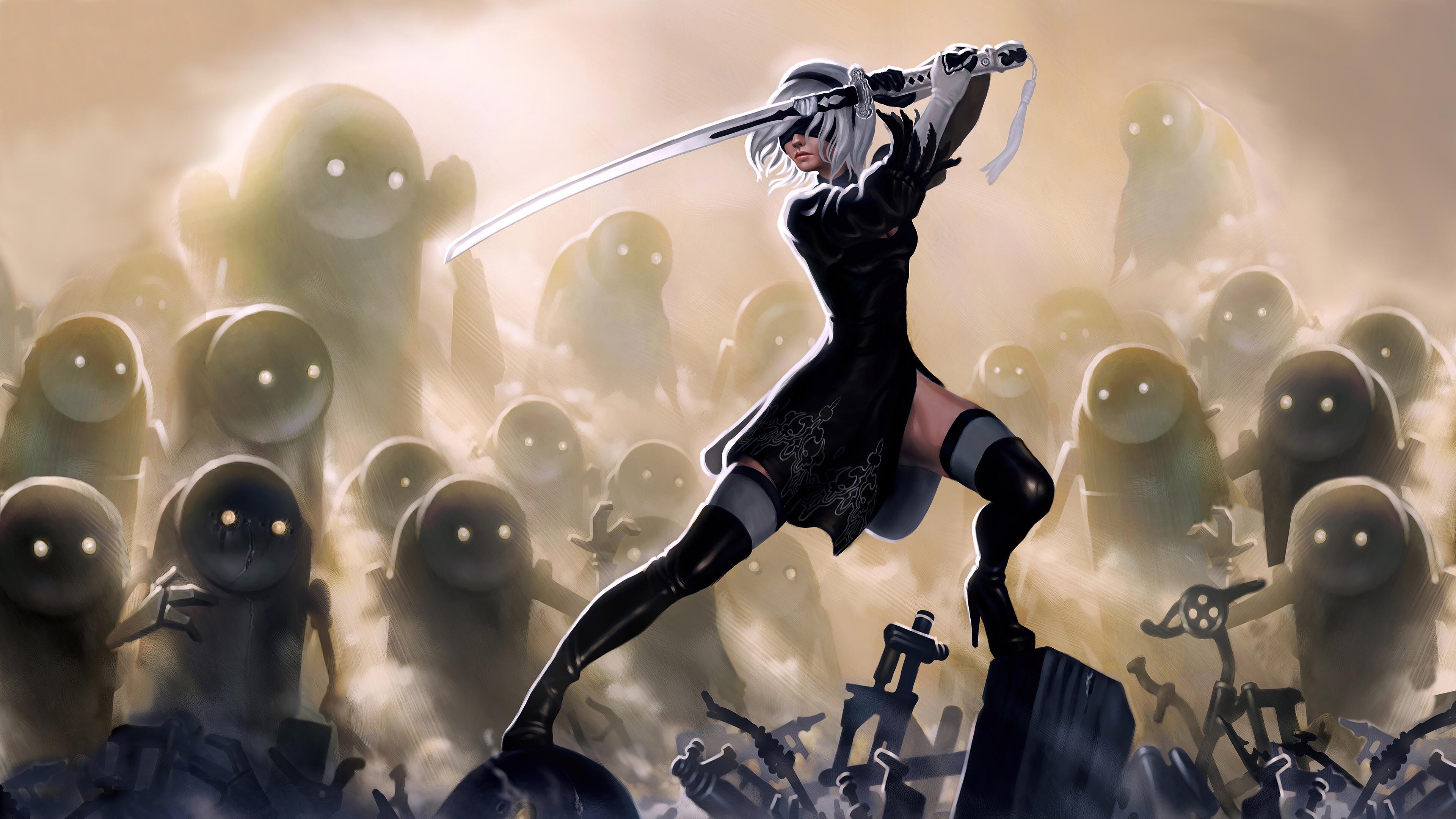Nier 4K wallpaper for your desktop or
