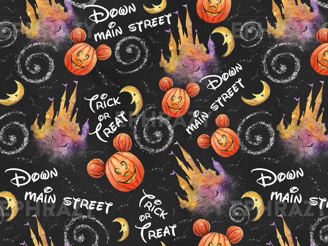 Digital Seamless Patterns. Digital Paper. Halloween wallpaper iphone, Halloween wallpaper, Disney halloween