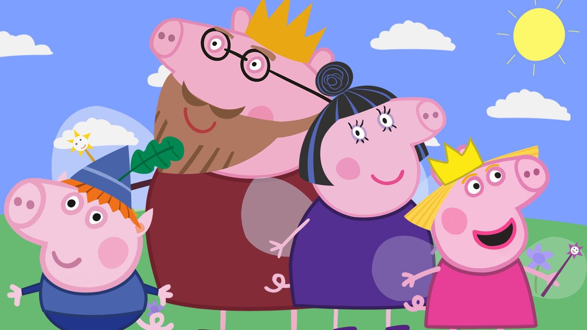Ben and Holly Wallpaper