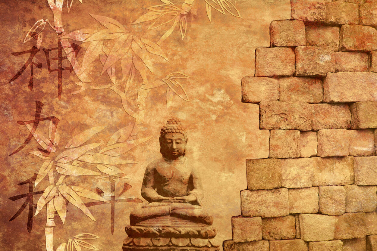 Livingwalls Photo wallpaper «Buddha in Meditation» 036060