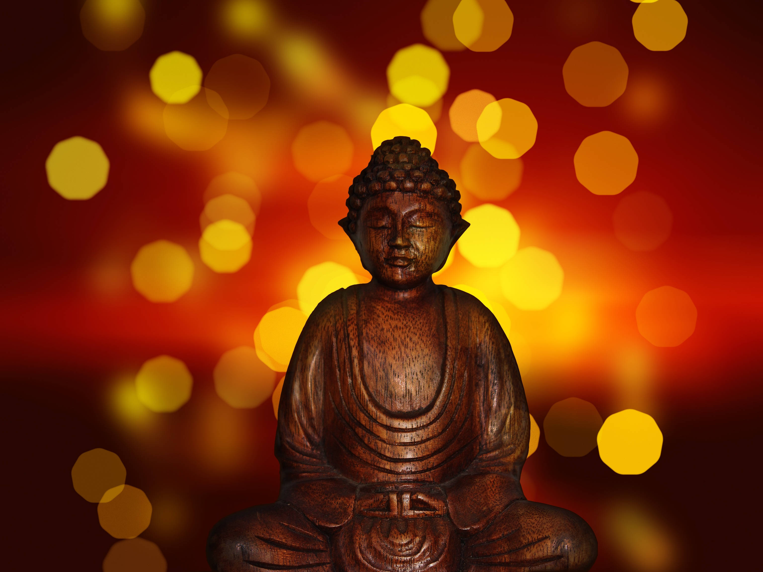 Download Bokeh Photography Of Buddha Wallpaper