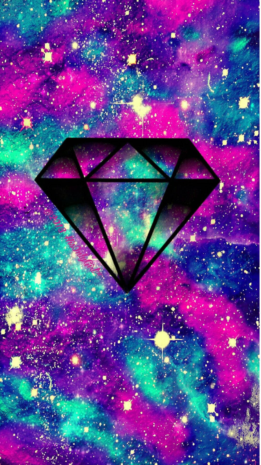 Download Diamond In Cute Galaxy Wallpaper