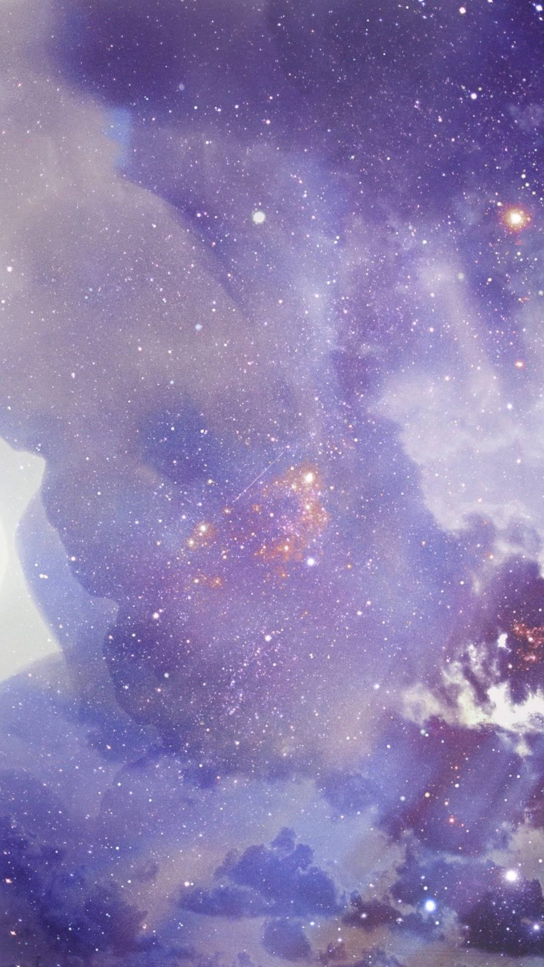 Download Pastel Purple Galaxy Wallpaper
