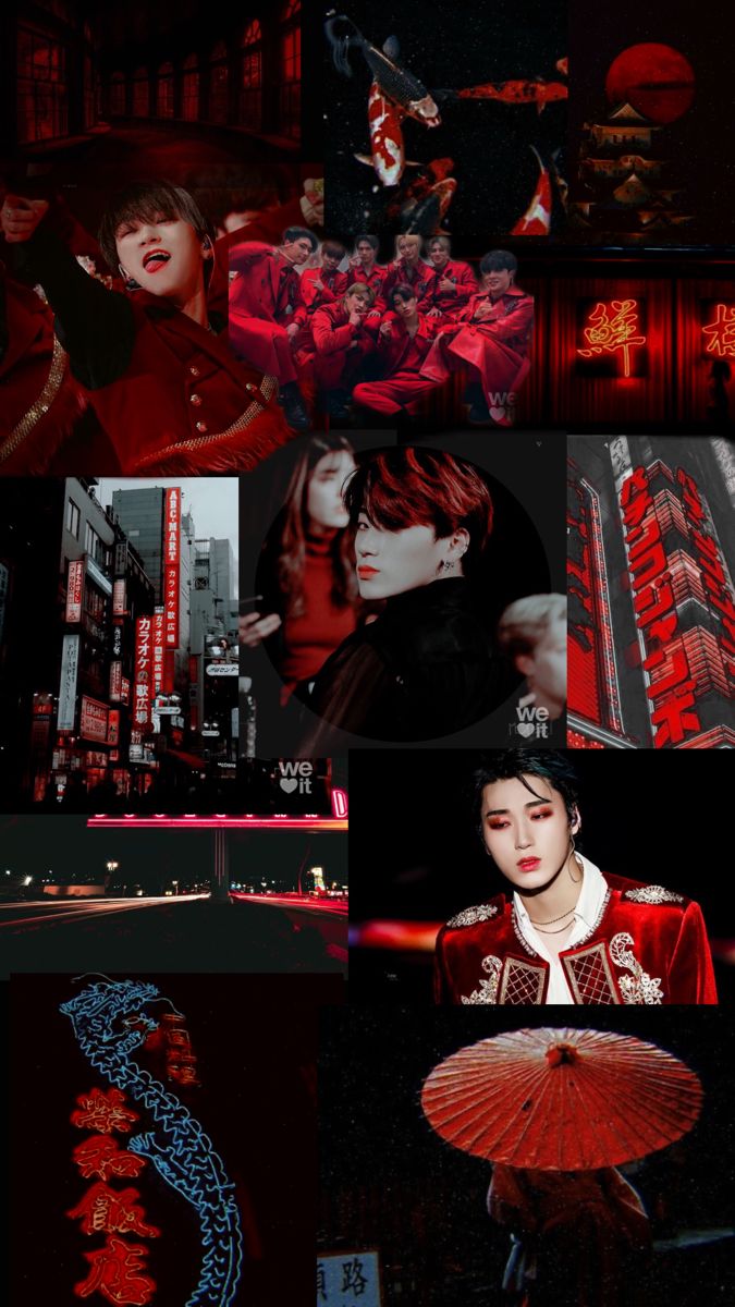 Wallpaper San ateez red. Red aesthetic, Army wallpaper, Wallpaper