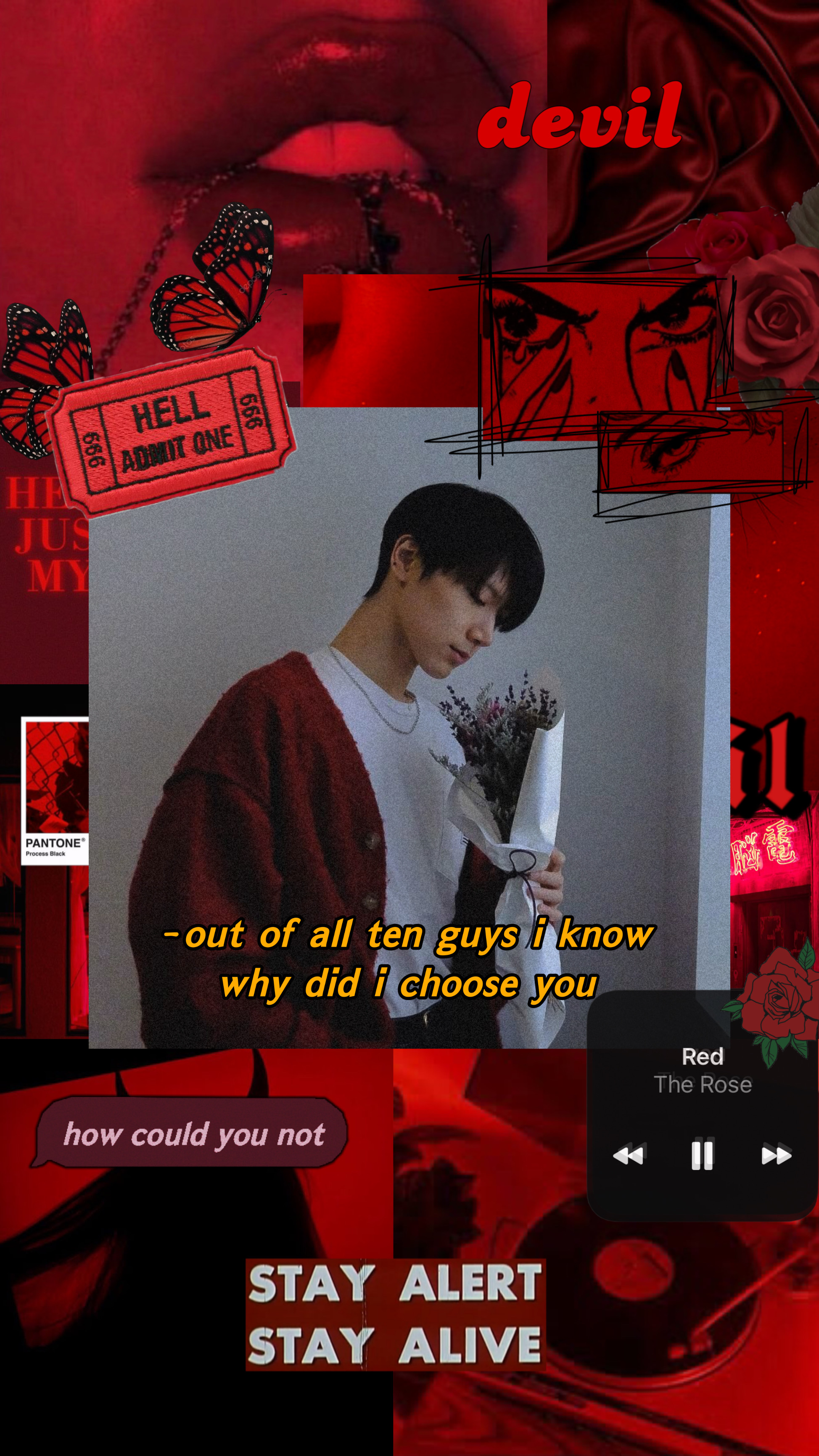 Red Aesthetic Kpop Wallpapers Wallpaper Cave