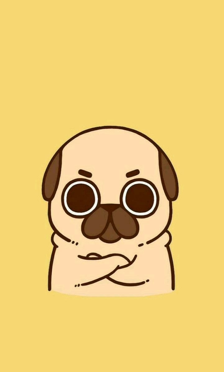 Pugs. Doodles bonitos, Wallpaper pug, Desenhos bonitos