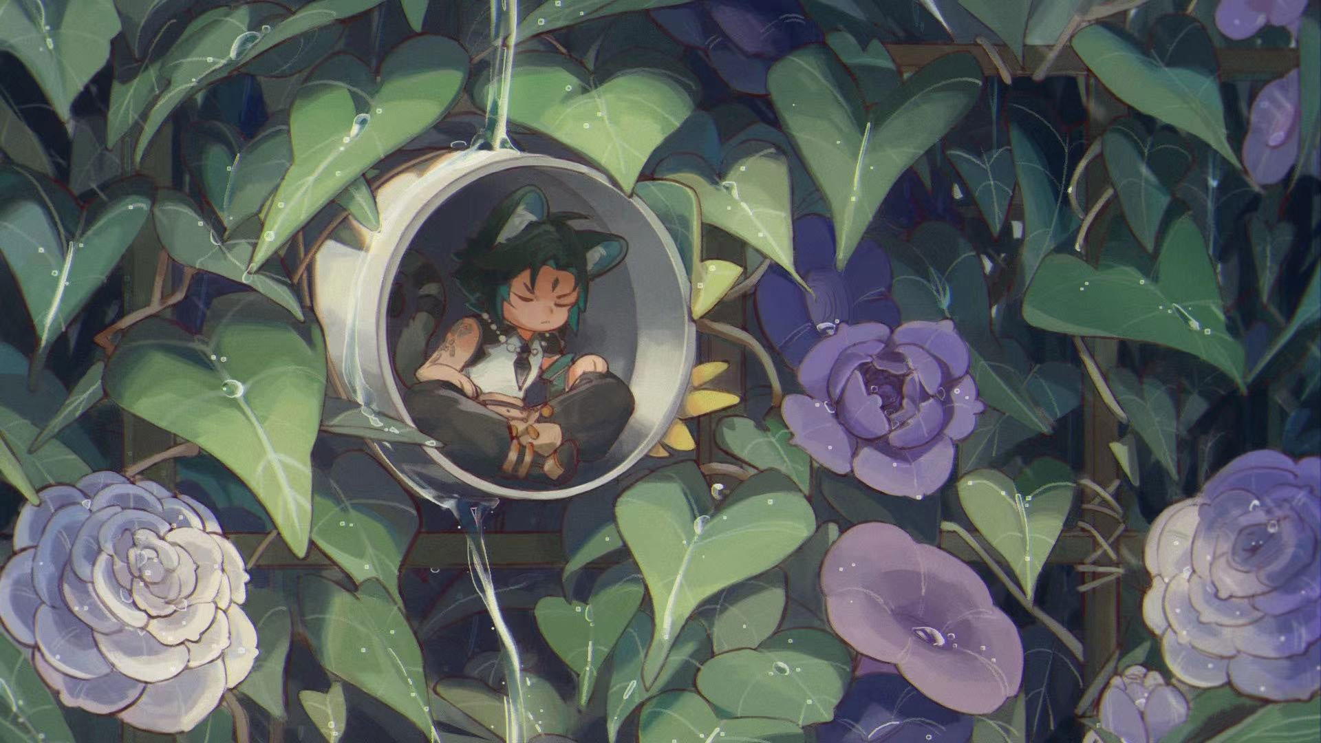 Wallpaper Anime Boys, Genshin Impact