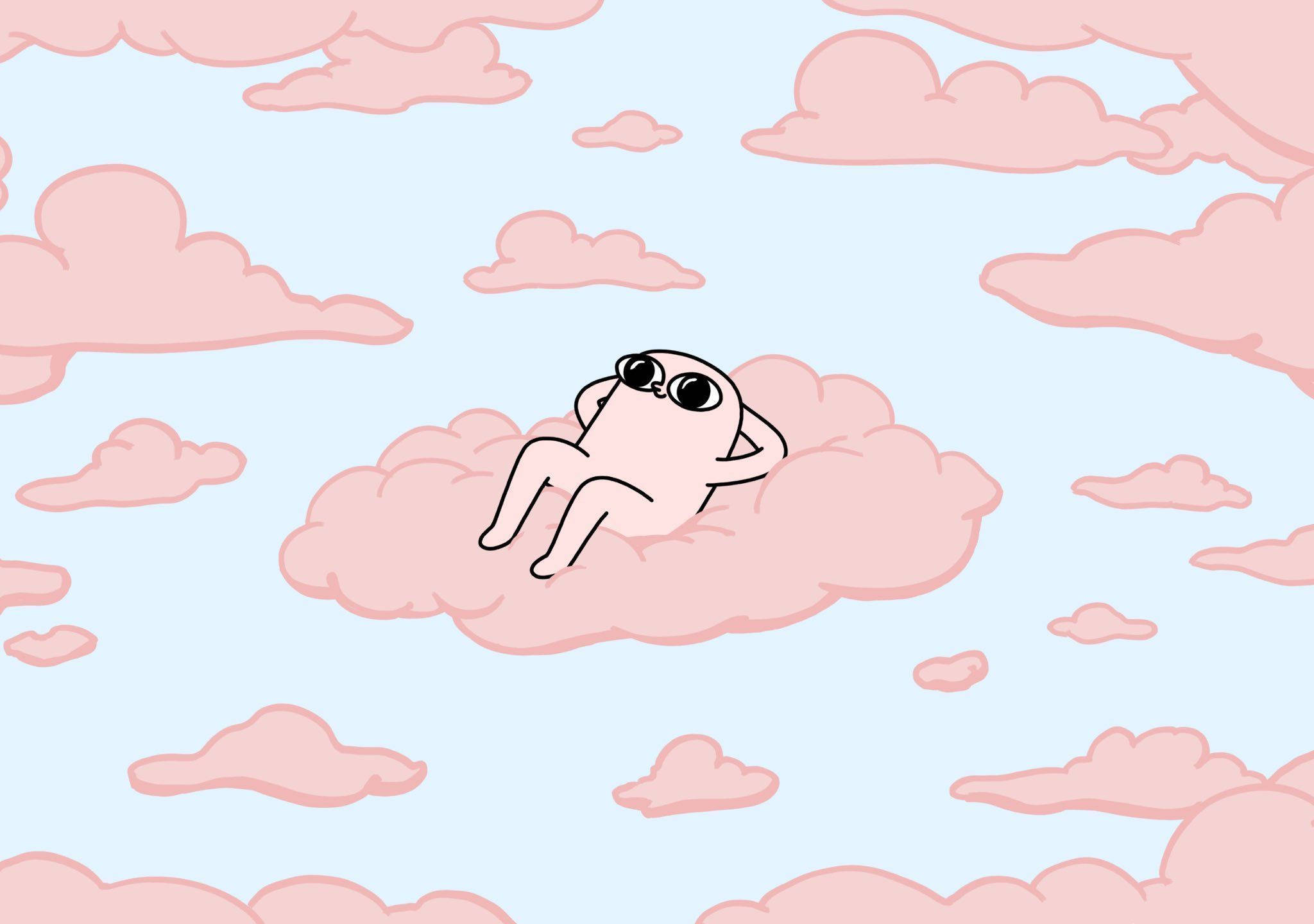 Download Cute Aesthetic Pink Clouds Wallpaper