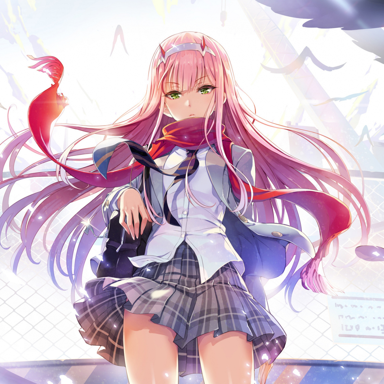 Darling in the franxx, hot, anime girl, zero two wallpaper, HD image, picture, background, e0f289