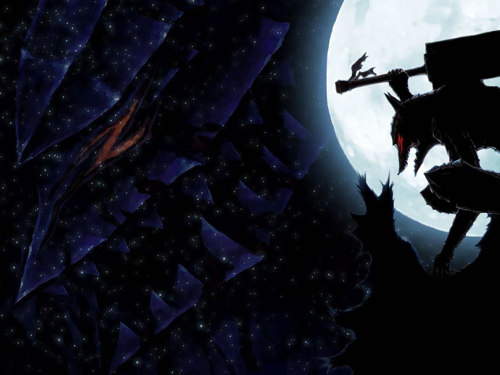 Wallpaper Berserk, Anime, Cool, Badass, Silhouette • Wallpaper For You
